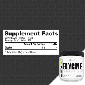 NutraBio Glycine Powder